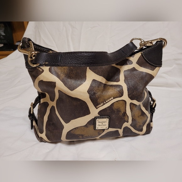 Dooney and Bourke Giraffe Print Shoulder Bag - Picture 4 of 16